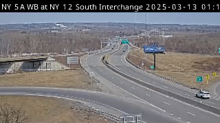 Traffic Cam NY 5A at NY 8, 12 South Interchange - Utica - Westbound