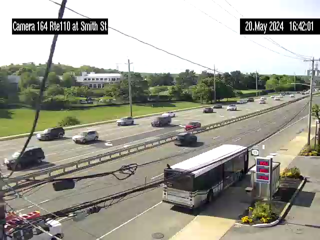 Traffic Cam NY 110 at Smith St.-SUNY Farmingdale entrance - Eastbound