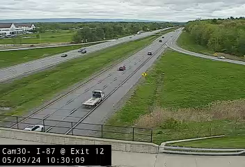 Traffic Cam I-87 at Exit 12 - Northbound