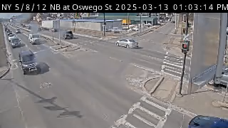 Traffic Cam NY 5,8 & 12 at Oswego St - Utica - Northbound