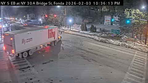 Traffic Cam Route 5 at Route 30A (Bridge St) - Fonda
