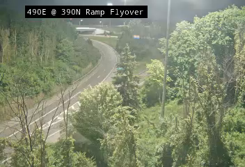 Traffic Cam I-490 East Ramp to NY-390 North - Eastbound