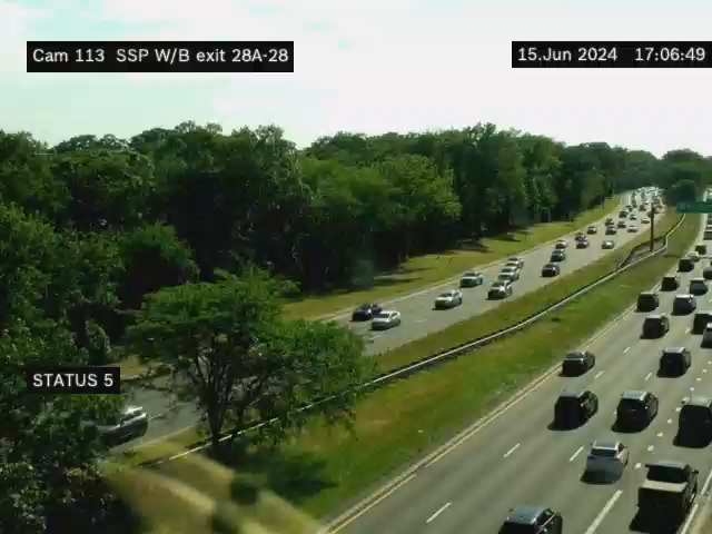 Traffic Cam SSP East of Exit 28 - Wantagh Ave - Westbound