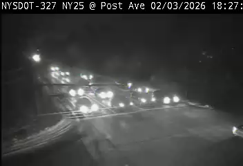 Traffic Cam NY 25 - RT25 Eastbound at Post Ave