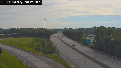 I-95 MP 013.80 SB at Interchange 21 (Route1/I-287)