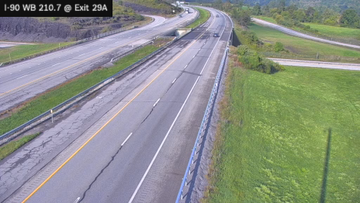 I-90 MP 210.70 WB at Interchange 29A (Little Falls)
