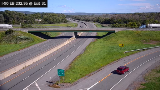 I-90 MP 232.95 EB at Interchange 31 (Utica)