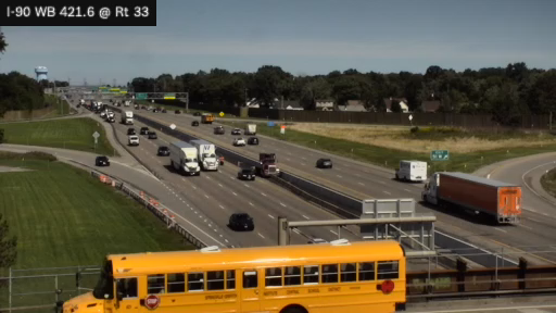 I-90 MP 421.60 WB at Route 33
