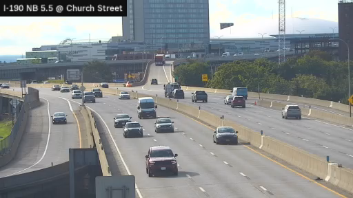 I-190 MP 005.50 NB at Interchange 7 (Church Street)