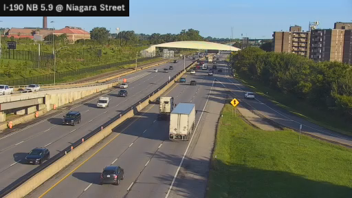I-190 MP 005.90 NB at Interchange 8 (Niagara Street)