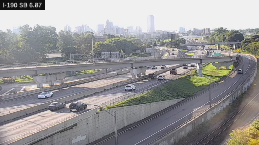 I-190 MP 006.87 SB South of the Peace Bridge