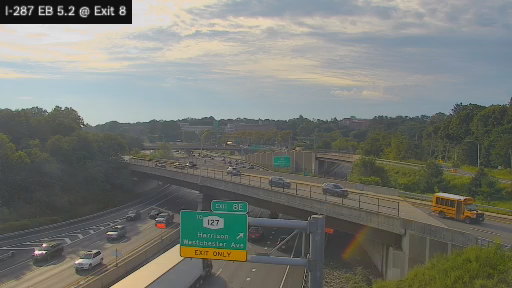 I-287 MP 005.20 EB at Interchange 8 (White Plains - Westchester Ave)