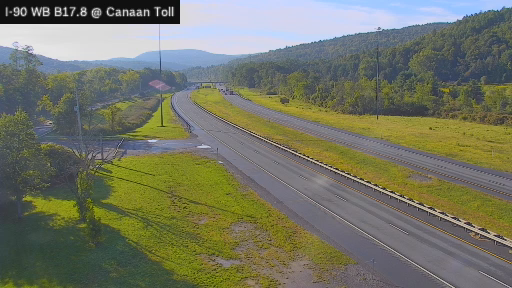 I-90 MP 017.80 WB Berkshire Connector at Canaan Toll Gantry