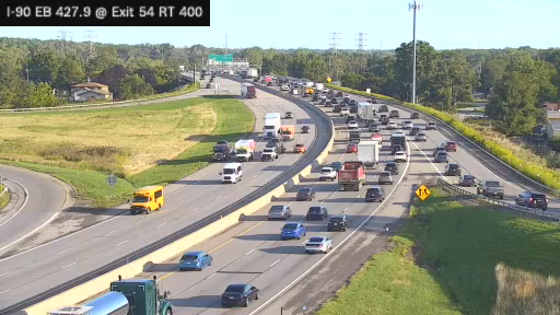 I-90 MP 427.90 EB at Interchange 54 (Route 400)
