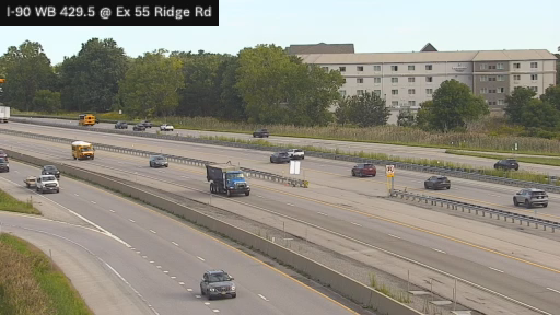 I-90 MP 429.50 WB at Interchange 55 (Lackawanna Gantry and Ridge Road)