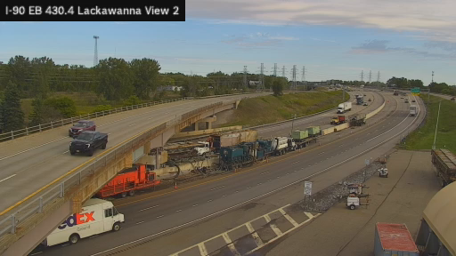 I-90 MP 430.40 EB at Interchange 55 (Lackawanna Toll Gantry) View 2