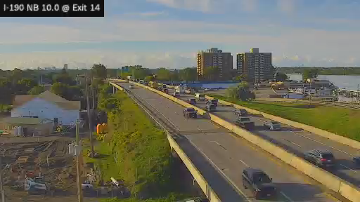 I-190 MP 010.00 NB at Interchange 14 (Ontario Street)