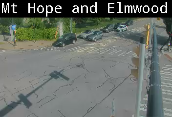 Mt Hope Ave at Elmwood Ave