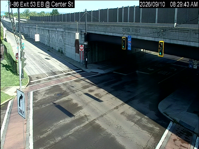 I-86 Exit 53 Eastbound (Fairport Ln) at Center St