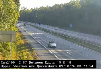 I-87 Southbound at Upper Sherman Ave (South of Exit 19 on ramp) Queensbury