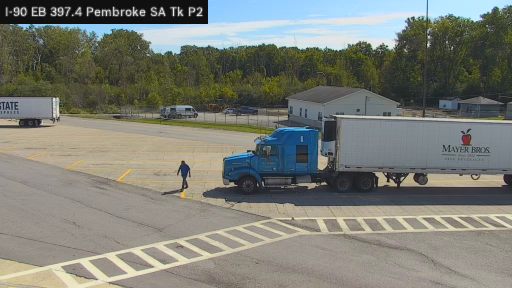 I-90 MP 397.40 EB at Pembroke Service Area Truck Park 2