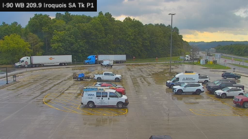 I-90 MP 209.90 EB at Iroquois Service Area Truck Park 1
