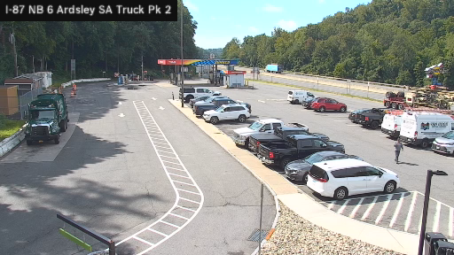 I-87 MP 006.00 NB Ardsley Service Area Truck Park 2
