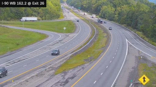 I-90 MP 162.20 WB at Interchange 26 (Schenectady/I-890/Route 5S)