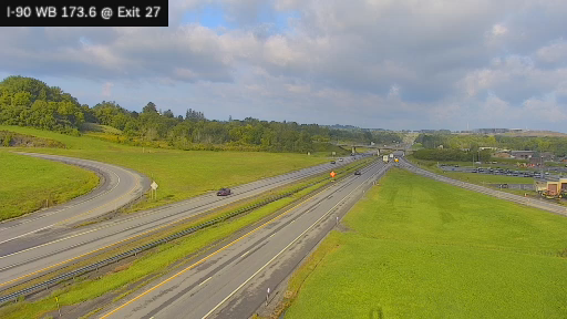 I-90 MP 173.60 WB at Interchange 27 (Amsterdam)