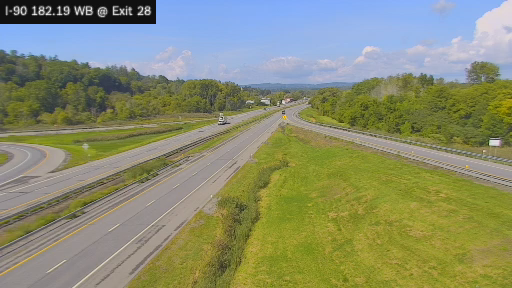 I-90 MP 182.19 WB at Interchange 28 (Fultonville)