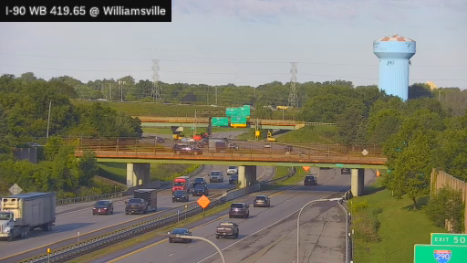 I-90 MP 419.65 WB at Interchange 50 (Williamsville Toll Gantry)