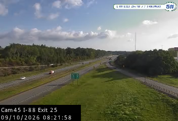 I-88 EB Exit 25, TWY Exit 25A