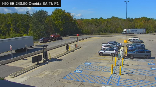 I-90 MP 243.90 EB Oneida Service Area Truck Park 1