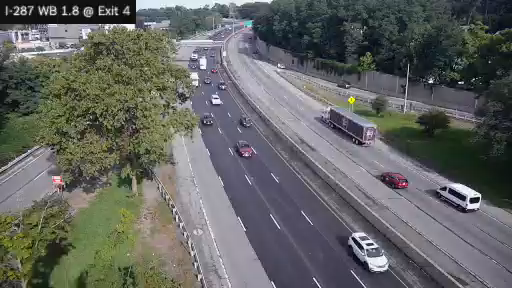 I-287 MP 001.80 WB at Interchange 4 (Knollwood Road)