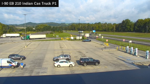 I-90 MP 210.00 EB at Indian Castle Service Area Truck Park 1