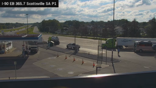 I-90 MP 365.7 EB Scottsville Service Area Truck Park 1