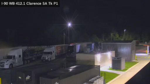 I-90 MP 412.10 WB at Clarence Service Area Truck Park 1