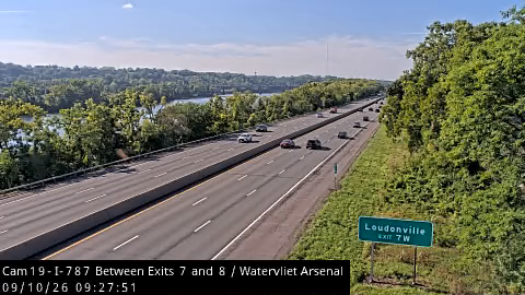 I-787 SB Between Exits 8 & 7 (Watervliet Arsenal)