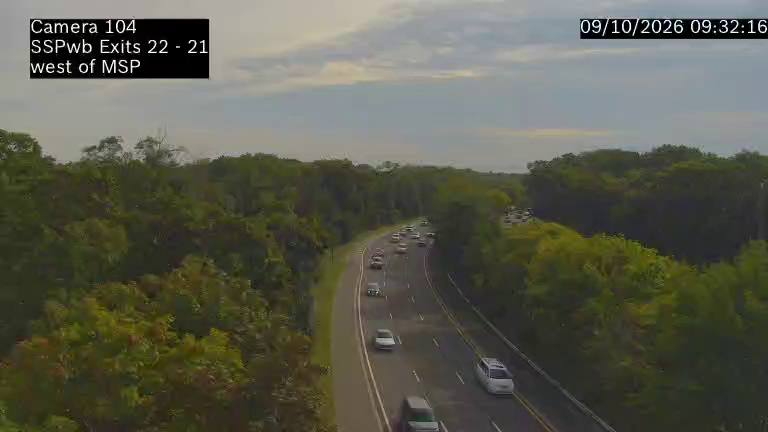 SSP between Exit 22 (MSP) and Exit 21 (Nassau Rd)