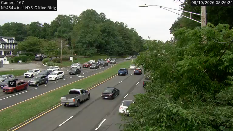 NY 454 (Veterans Highway) at NYS Office Bldg East Entrance