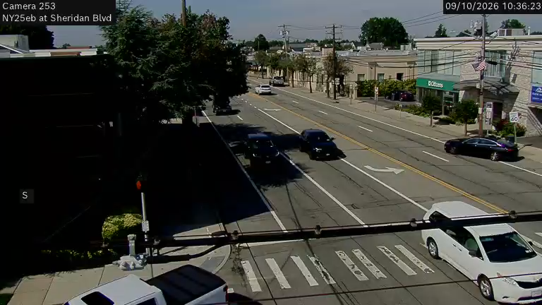 NY 25 Eastbound at Sheridan Blvd.