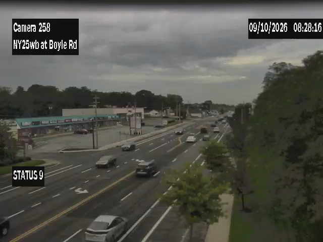 NY 25 Westbound at Boyle Road