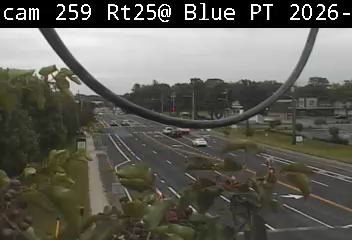NY 25 Westbound at Blue Point Road