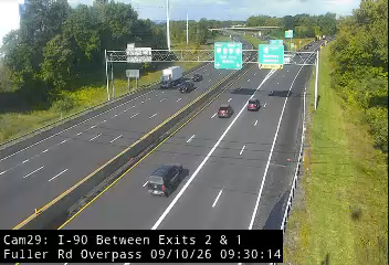 I-90 WB Between Exits 2 and 1 (Fuller Road overpass)