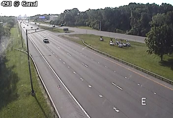 Traffic Cam I-490 at Erie Canal - Westbound