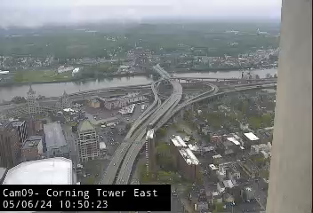I-787, US 9/US 20, South Mall Expressway from east side of the Corning Tower Traffic Cam