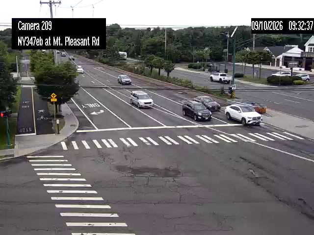 NY 347 at Mount Pleasant Rd; Southeast