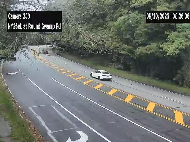NY 25 at Round Swamp Road