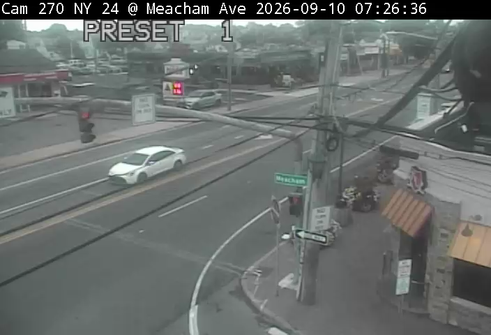 NY 24 Eastbound at Covert, Meacham Ave.