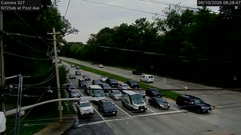NY 25 - RT25 Eastbound at Post Ave
